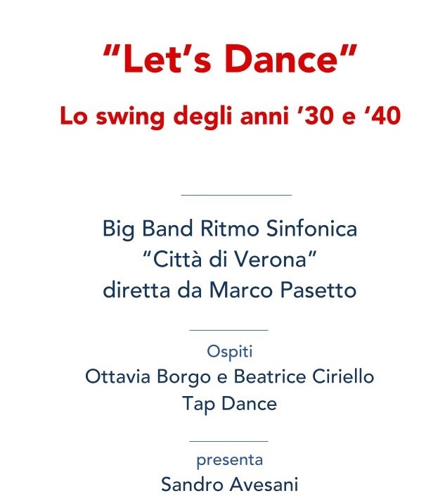 Prova Generale prova aperta al pubblico: Concerto di Natale: “Let’s Dance” – Lo swing degli anni ’30 e ‘40